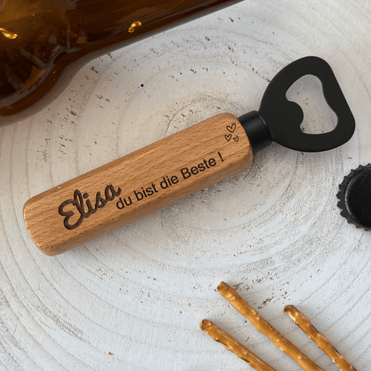 DwieDeko Du bist die Beste – Personalisiertes Flaschenöffner Geschenk für Frauen, Mama, Freundin oder Kollegin
