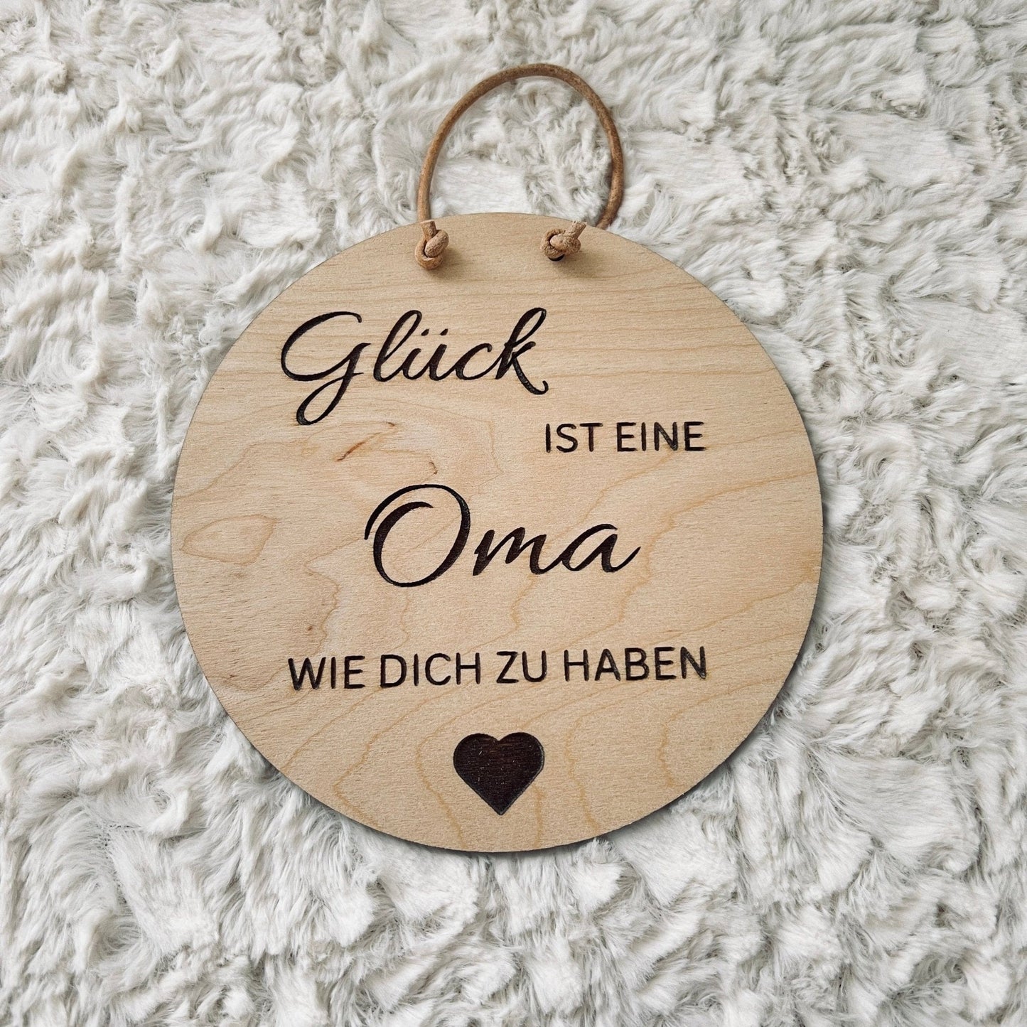 DwieDeko Holzschild - Glück ist einen Oma wie dich zu haben
