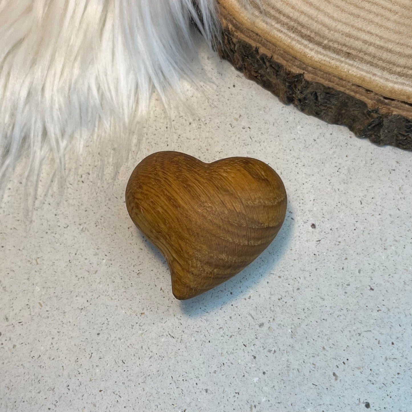 DwieDeko Spitzes Holzherz ohne Gravur – Handschmeichler, Mutmacher, Glücksbringer zur Prüfung & Krankheit