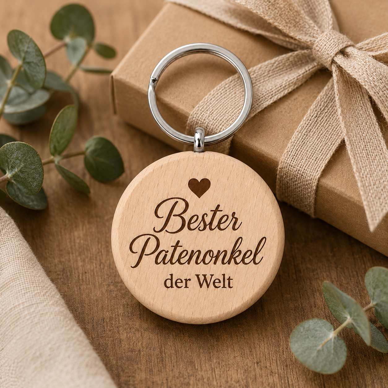 Patenonkel Geschenk – Schlüsselanhänger „Bester Patenonkel der Welt“