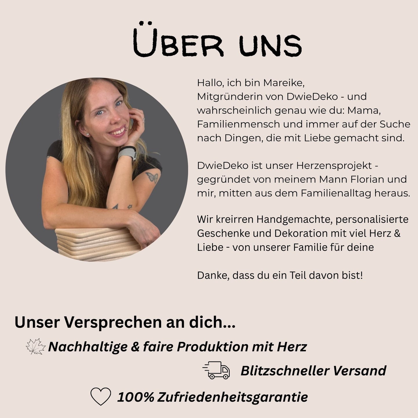 Holzschild Wand mit Spruch - Glück ist einen Oma wie dich zu haben - DwieDeko