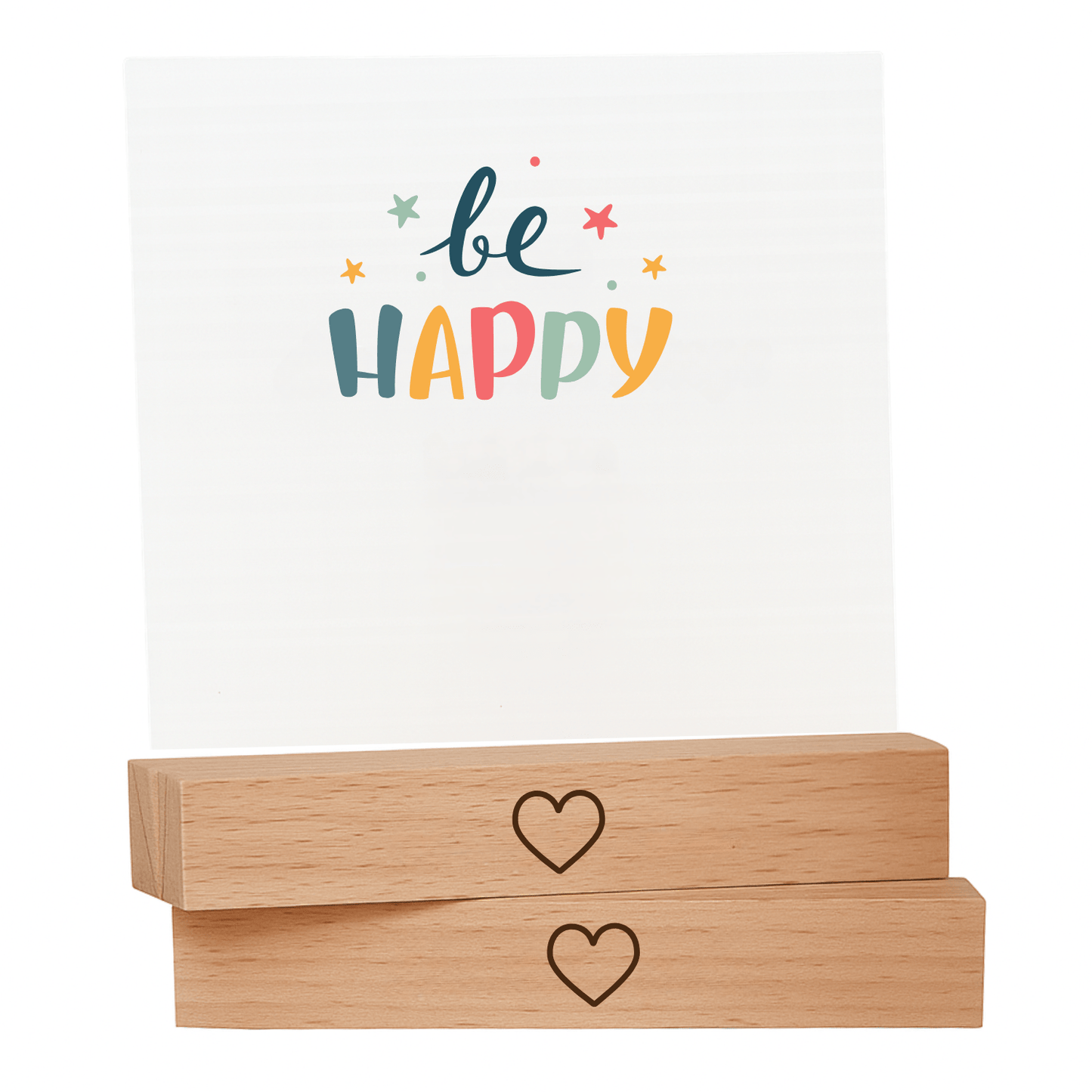 Kartenhalter Holz Herz Schwarz – 2er Set für Fotos, Tischkarten & Hochzeit Tischdeko - DwieDeko