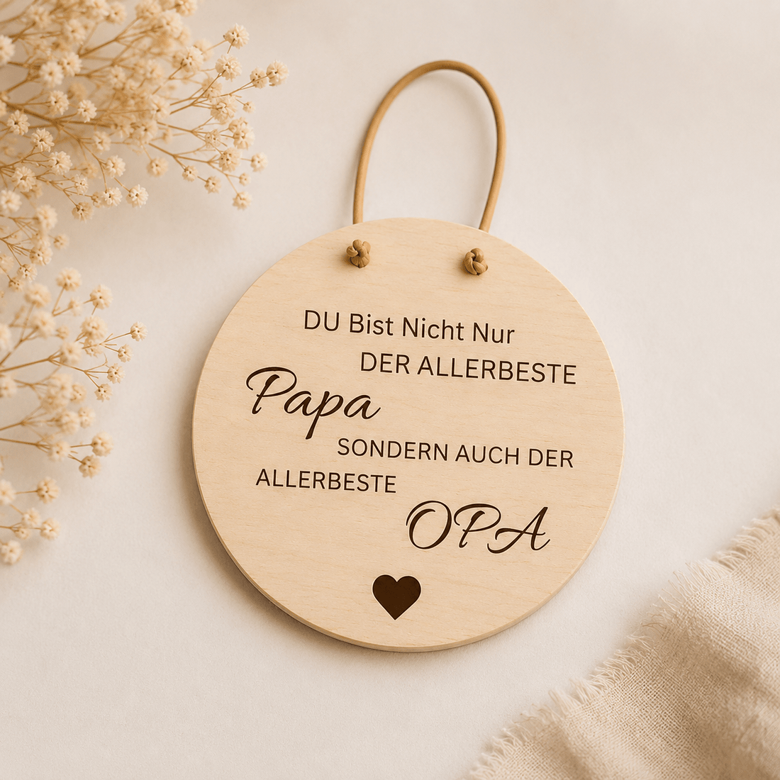Holzschild mit Spruch verschenken - so passt es - DwieDeko