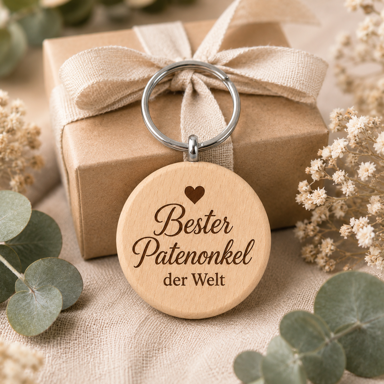 Patenonkel Geschenk – Schlüsselanhänger „Bester Patenonkel der Welt“