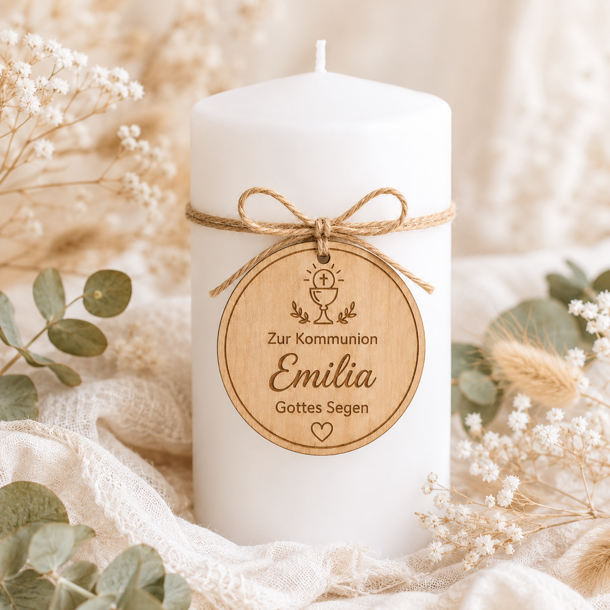 Geschenkanhänger Kommunion personalisiert mit Name