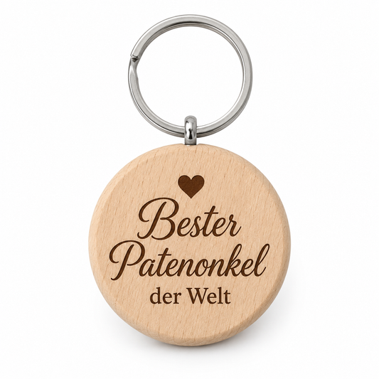 Patenonkel Geschenk – Schlüsselanhänger „Bester Patenonkel der Welt“
