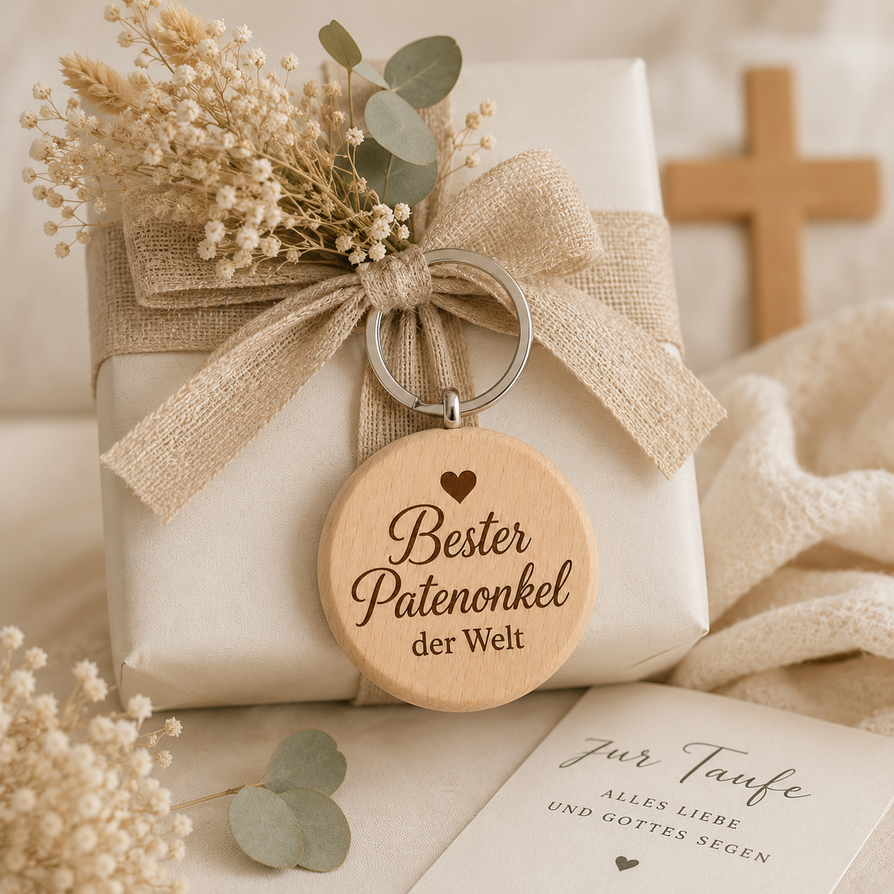 Patenonkel Geschenk – Schlüsselanhänger „Bester Patenonkel der Welt“