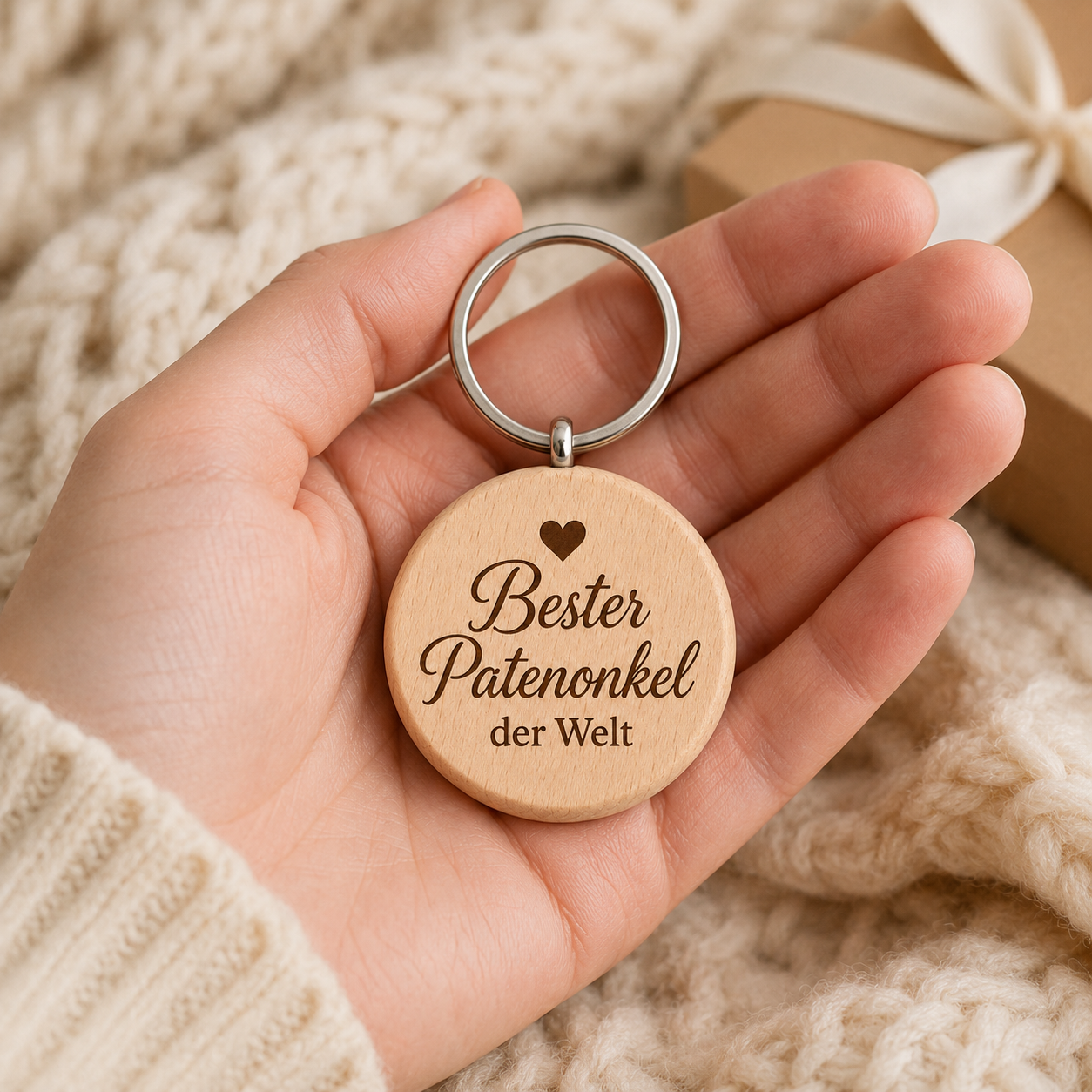 Patenonkel Geschenk – Schlüsselanhänger „Bester Patenonkel der Welt“