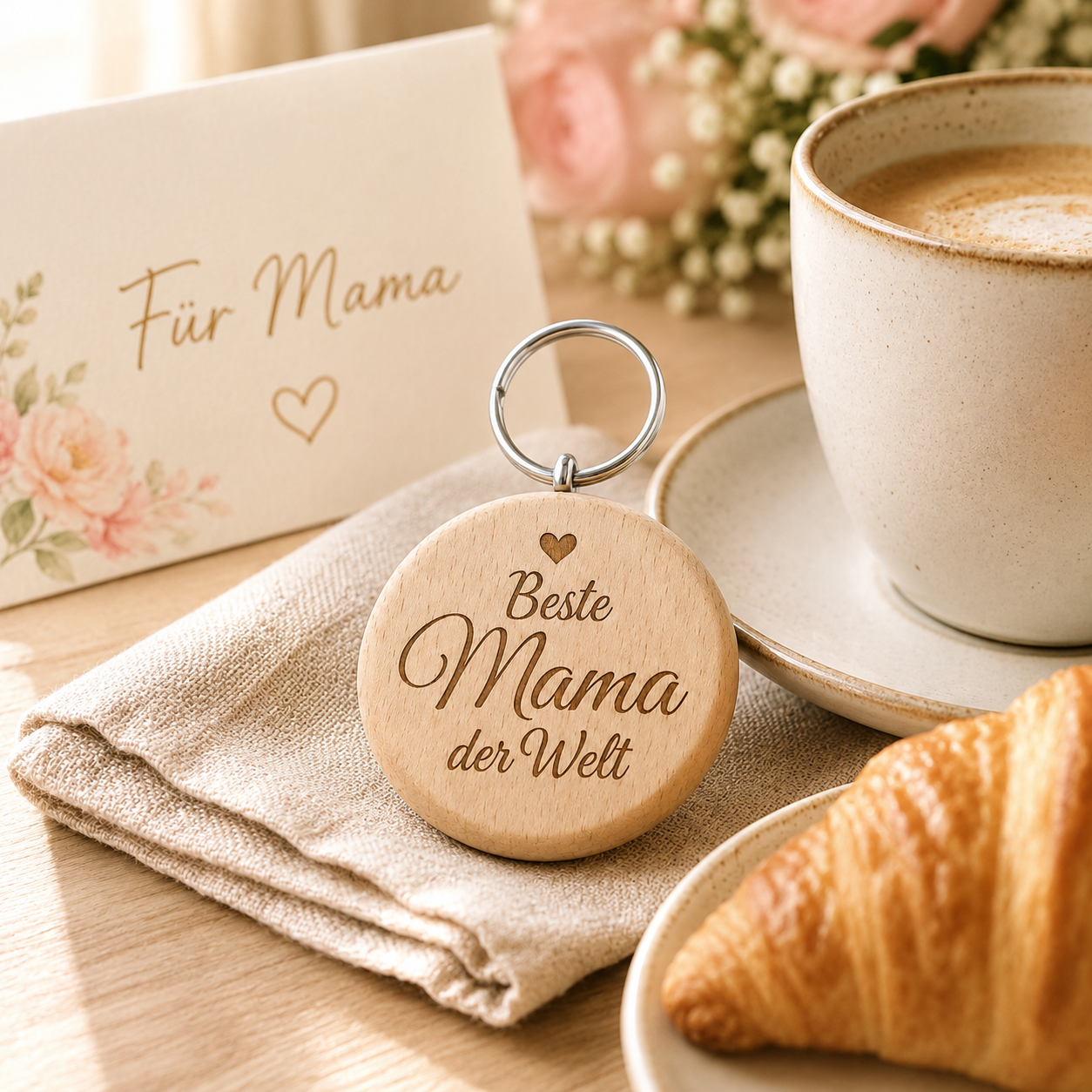 Mama Geschenk – Schlüsselanhänger „Beste Mama der Welt“