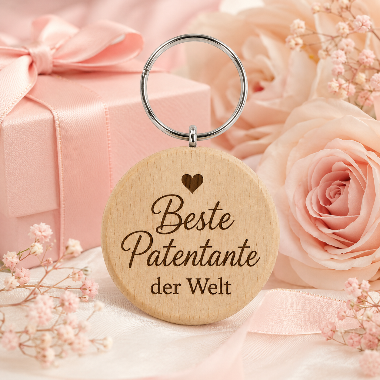 Patentante Geschenk – Schlüsselanhänger „Beste Patentante der Welt“