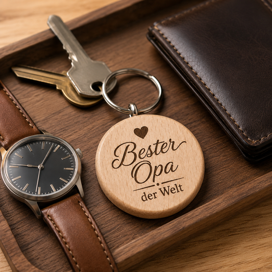 Geschenk für Opa – Schlüsselanhänger „Bester Opa der Welt“