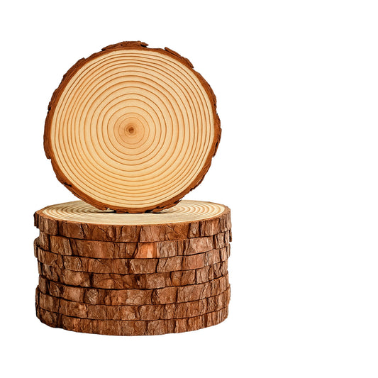 Deko Baumscheiben - Holzscheiben zum basteln 14 - 16cm - DwieDeko