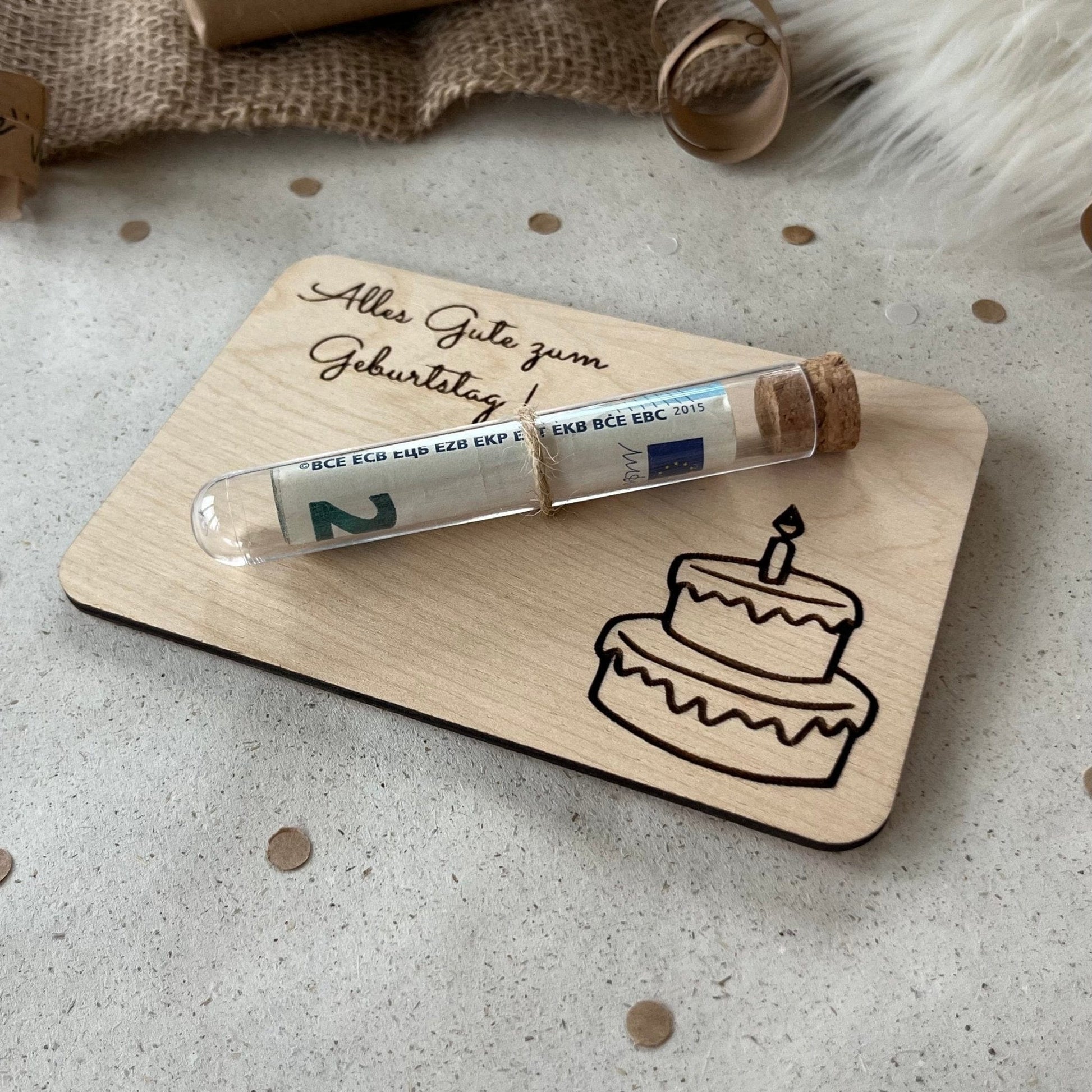DwieDeko Geschenk zum Geburtstag - Wunscherfüller & Geldgeschenk