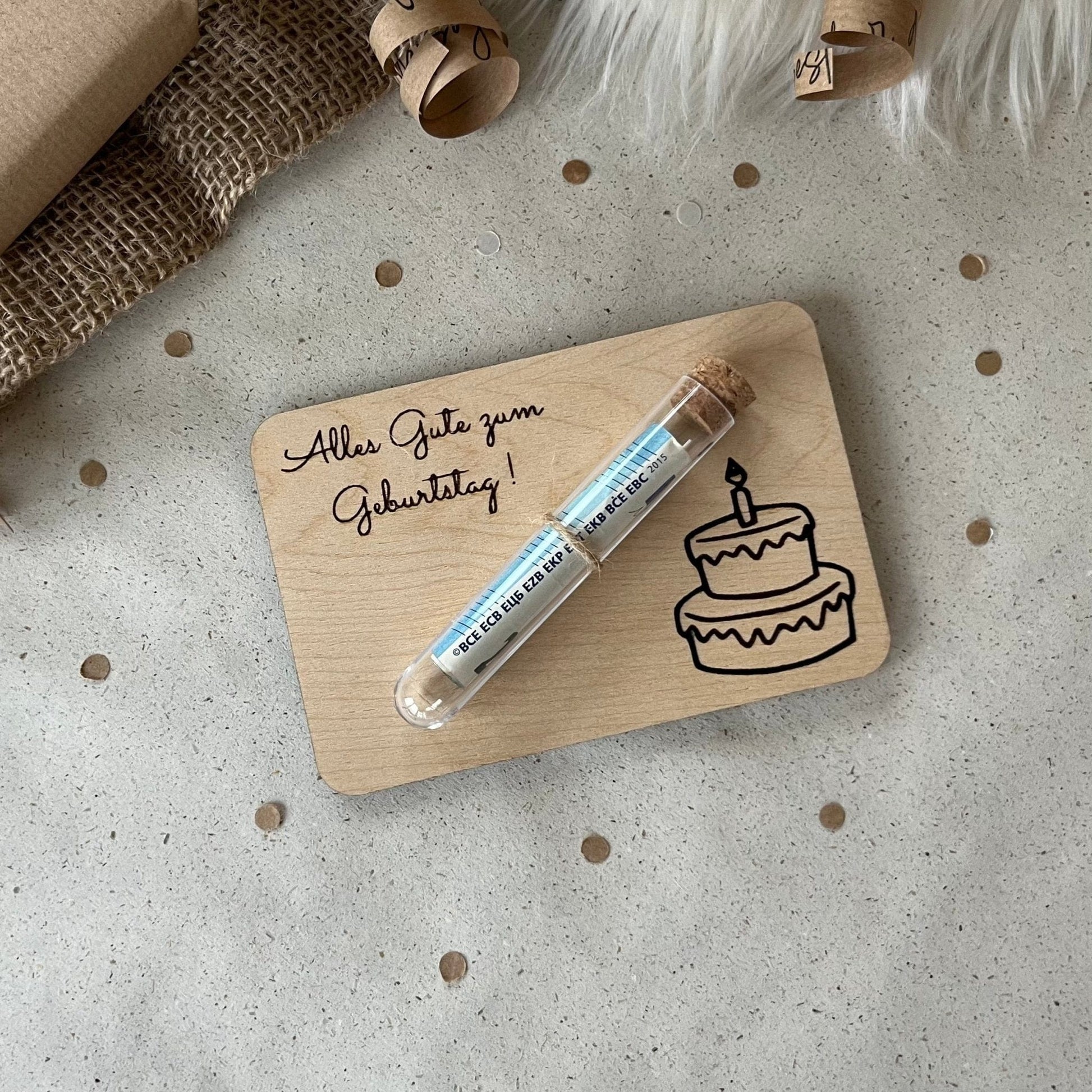DwieDeko Geschenk zum Geburtstag - Wunscherfüller & Geldgeschenk
