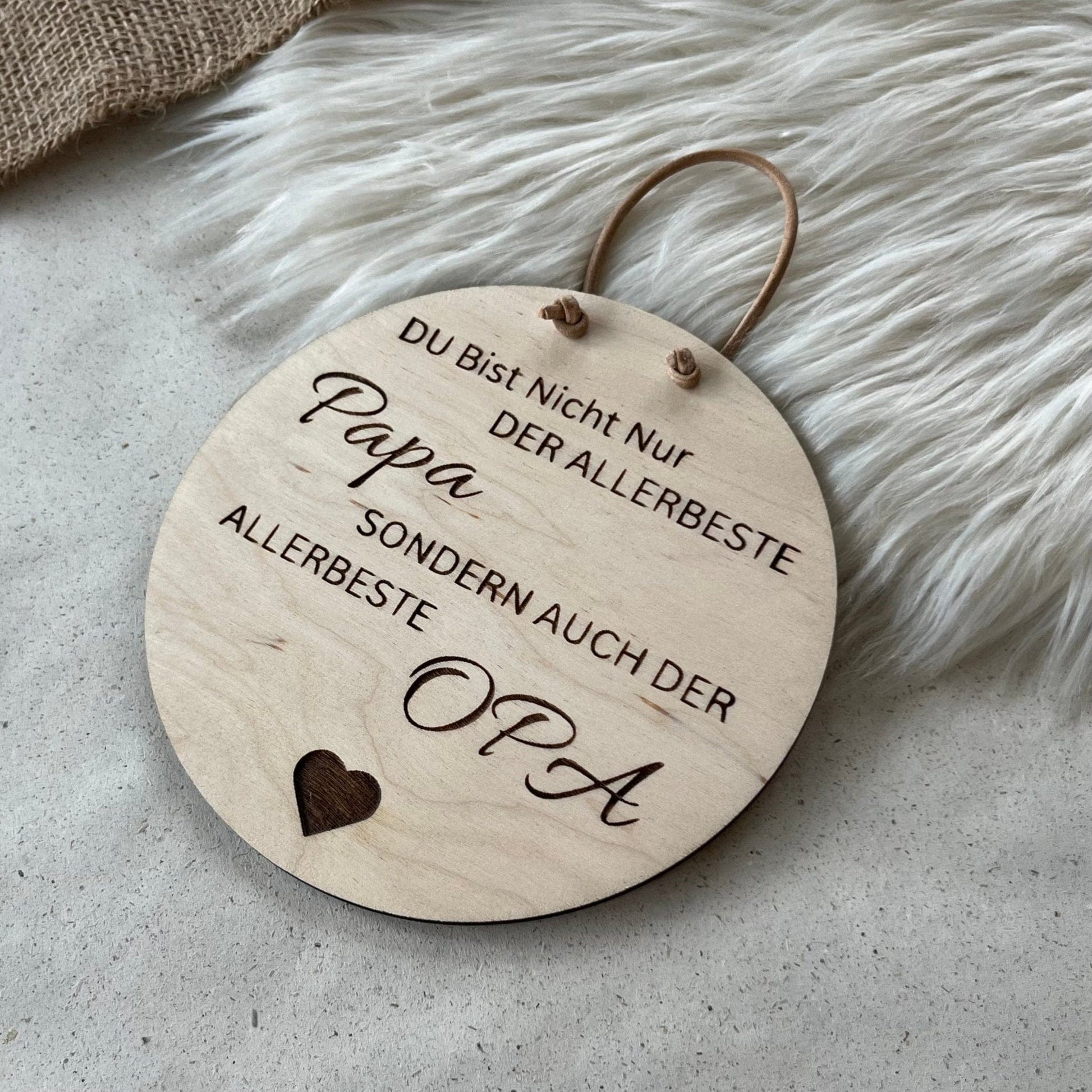 DwieDeko Holzschild - Allerbeste Papa, allerbeste Opa