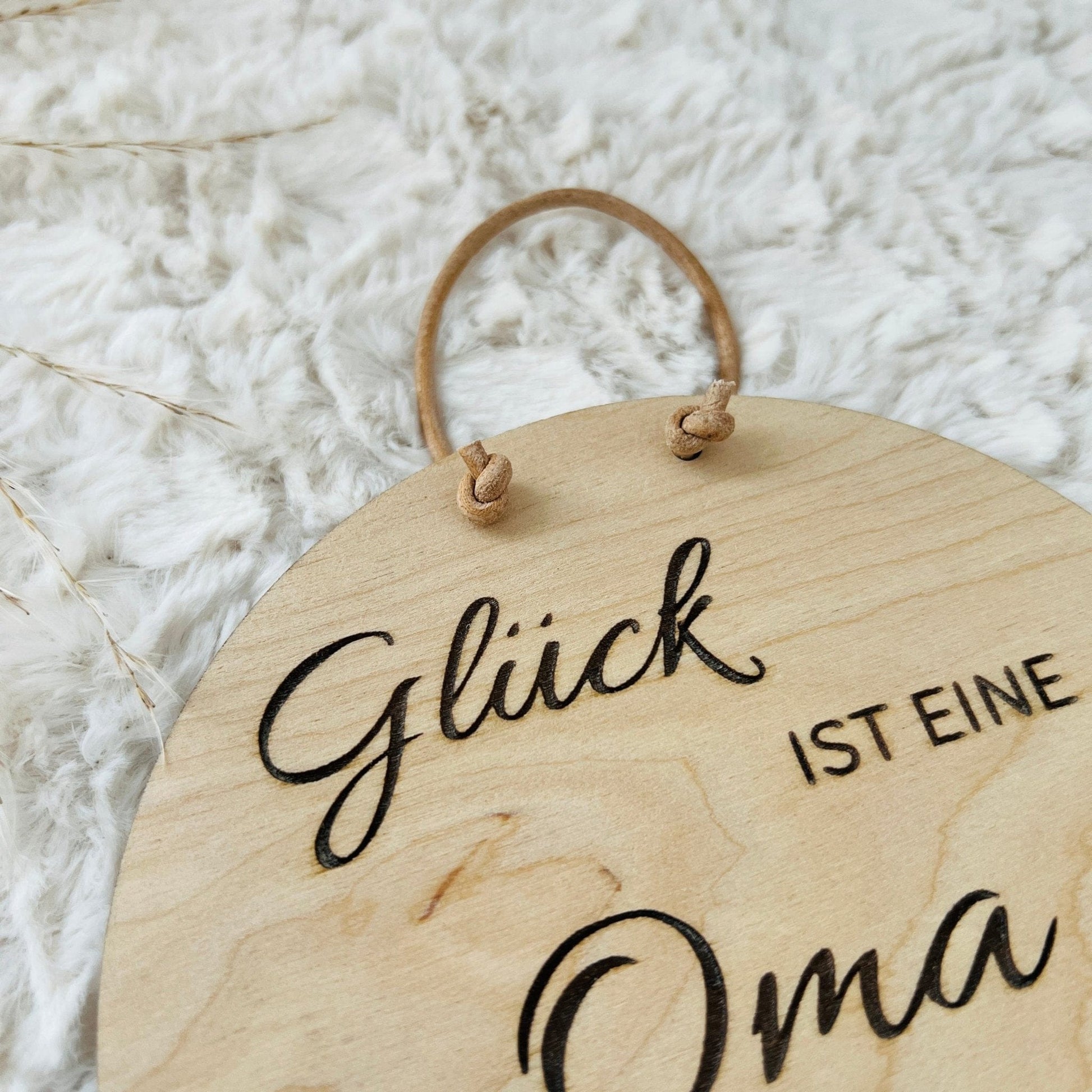 DwieDeko Holzschild - Glück ist einen Oma wie dich zu haben
