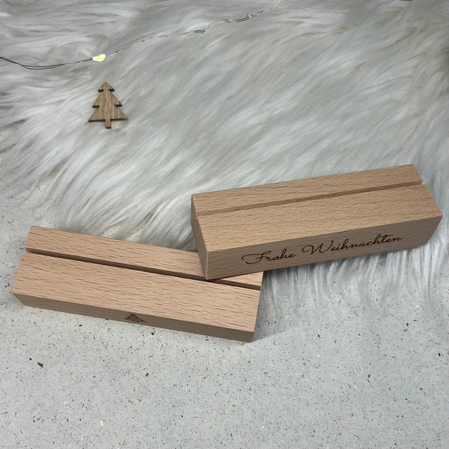 DwieDeko Kartenhalter - Frohe Weihnachten