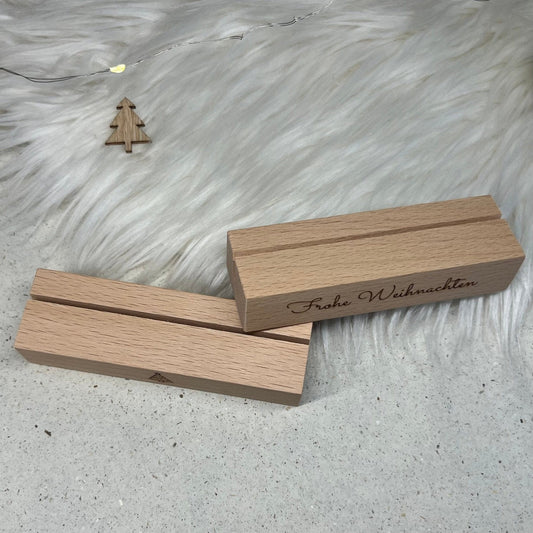DwieDeko Kartenhalter - Frohe Weihnachten