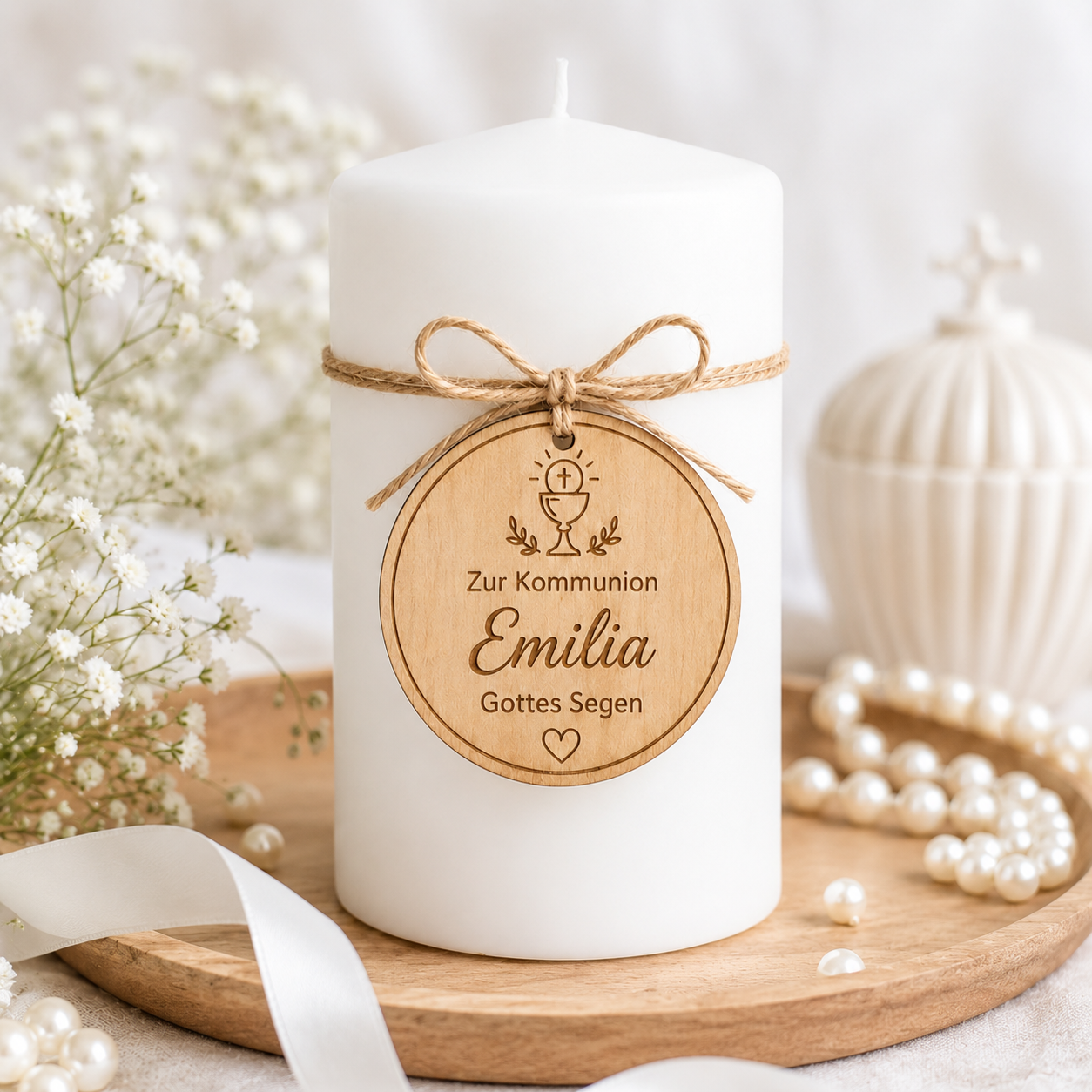 Geschenkanhänger Kommunion personalisiert mit Name