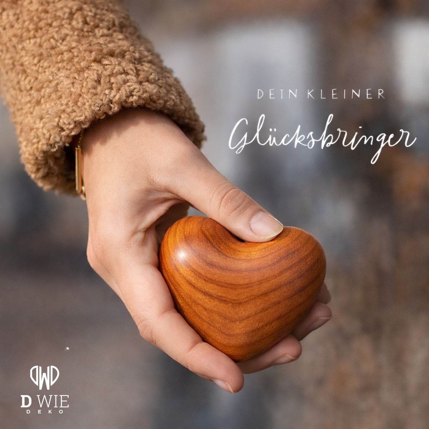 Holzherz 'Ich bin stolz auf dich' – Glücksbringer & Geschenk zur Prüfung - Abitur - DwieDeko