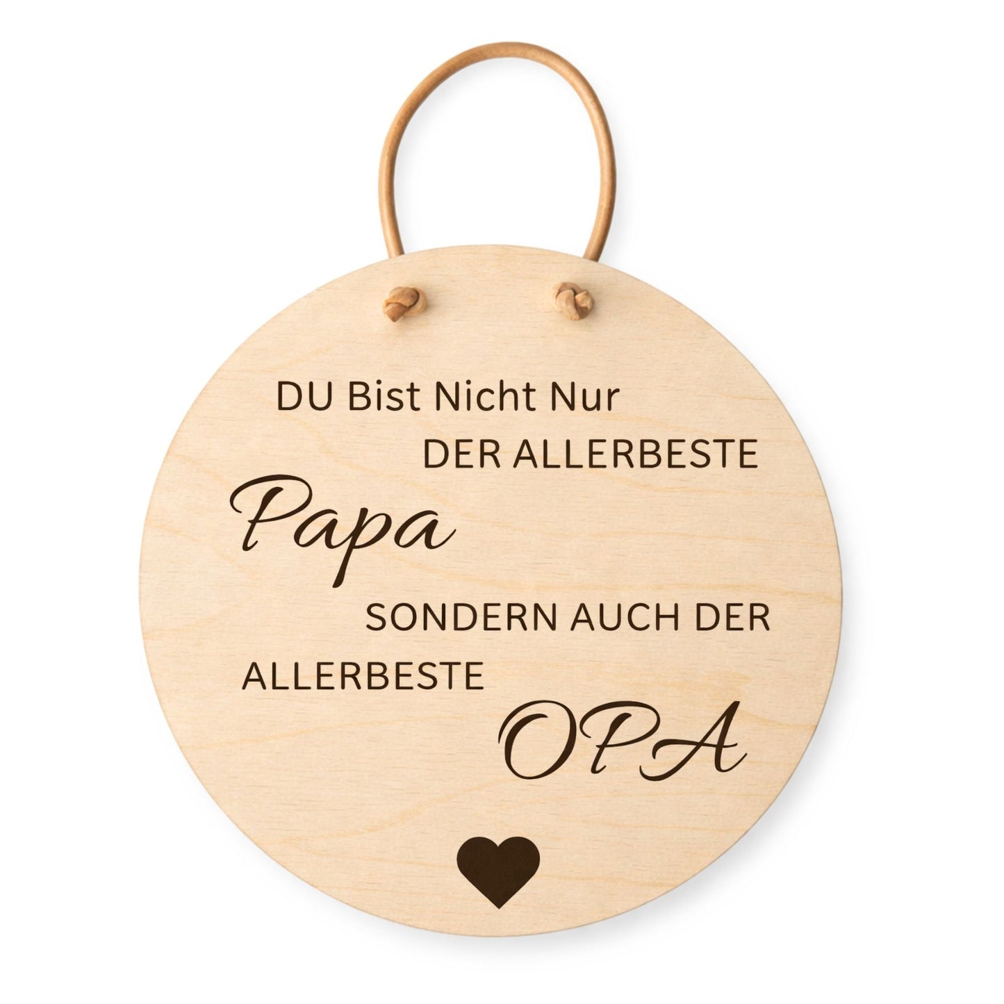 Holzschild Wand mit Spruch - Allerbeste Papa, allerbeste Opa - DwieDeko