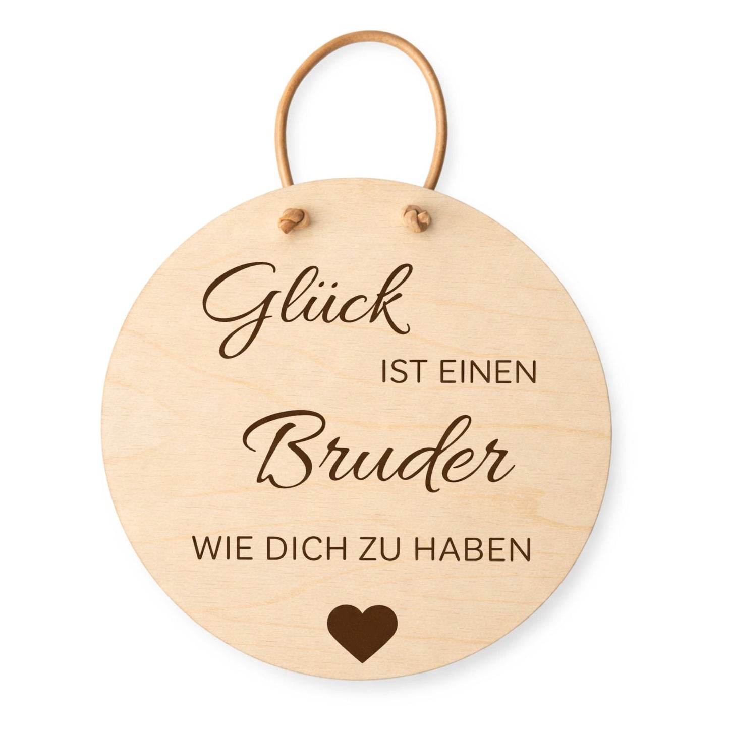 Holzschild Wand mit Spruch - Glück ist einen Bruder wie dich zu haben - DwieDeko