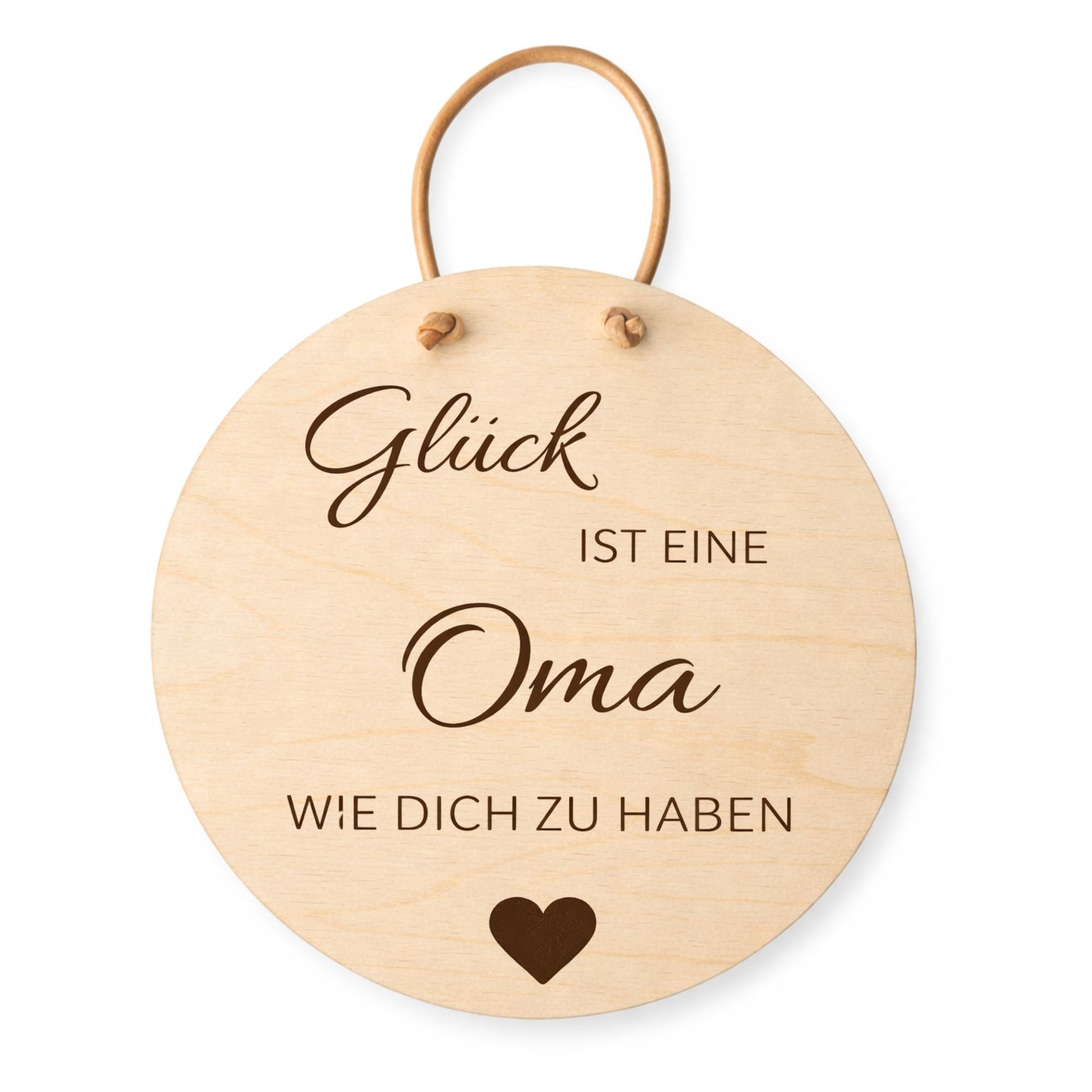 Holzschild Wand mit Spruch - Glück ist einen Oma wie dich zu haben - DwieDeko