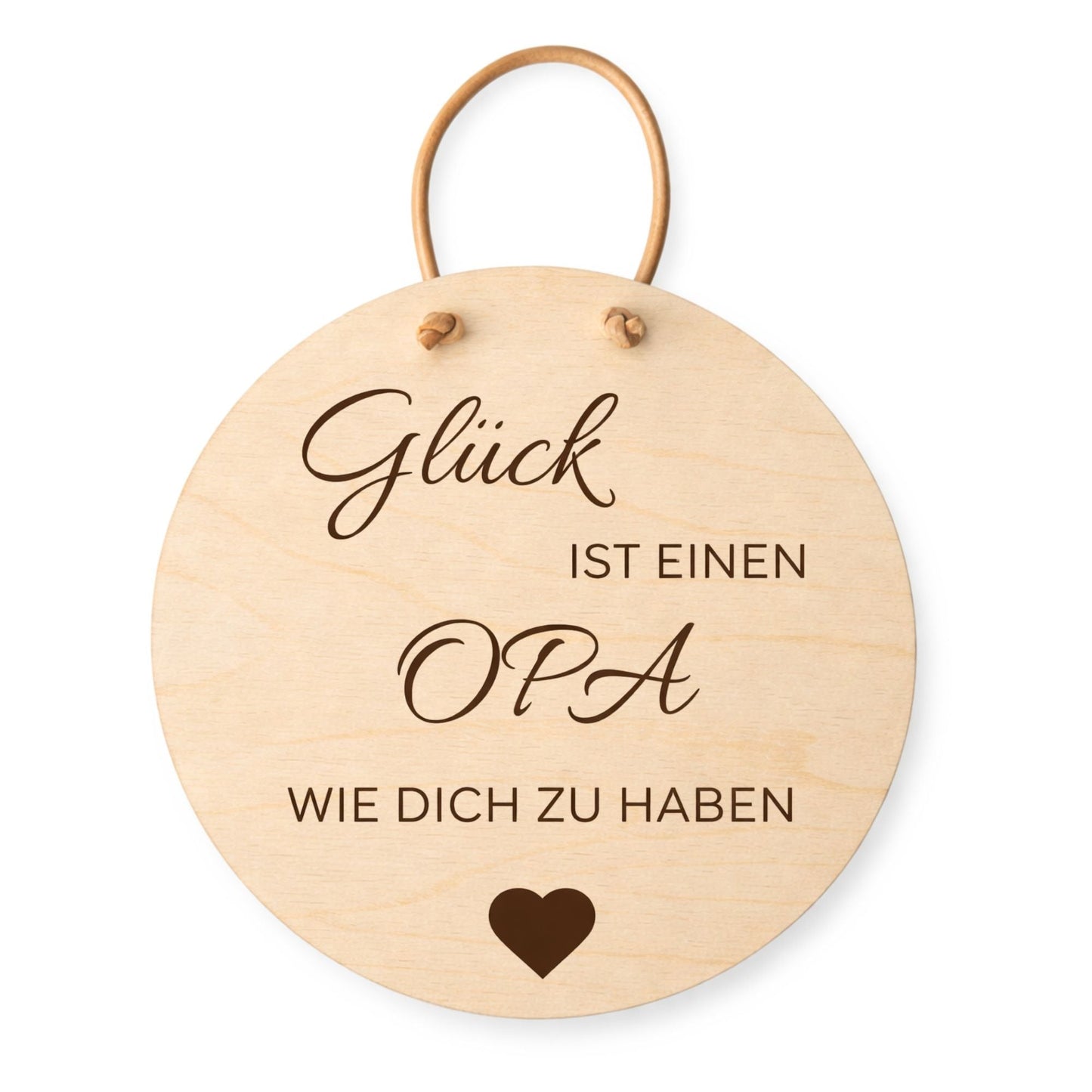 Holzschild Wand mit Spruch - Glück ist einen Opa wie dich zu haben - DwieDeko