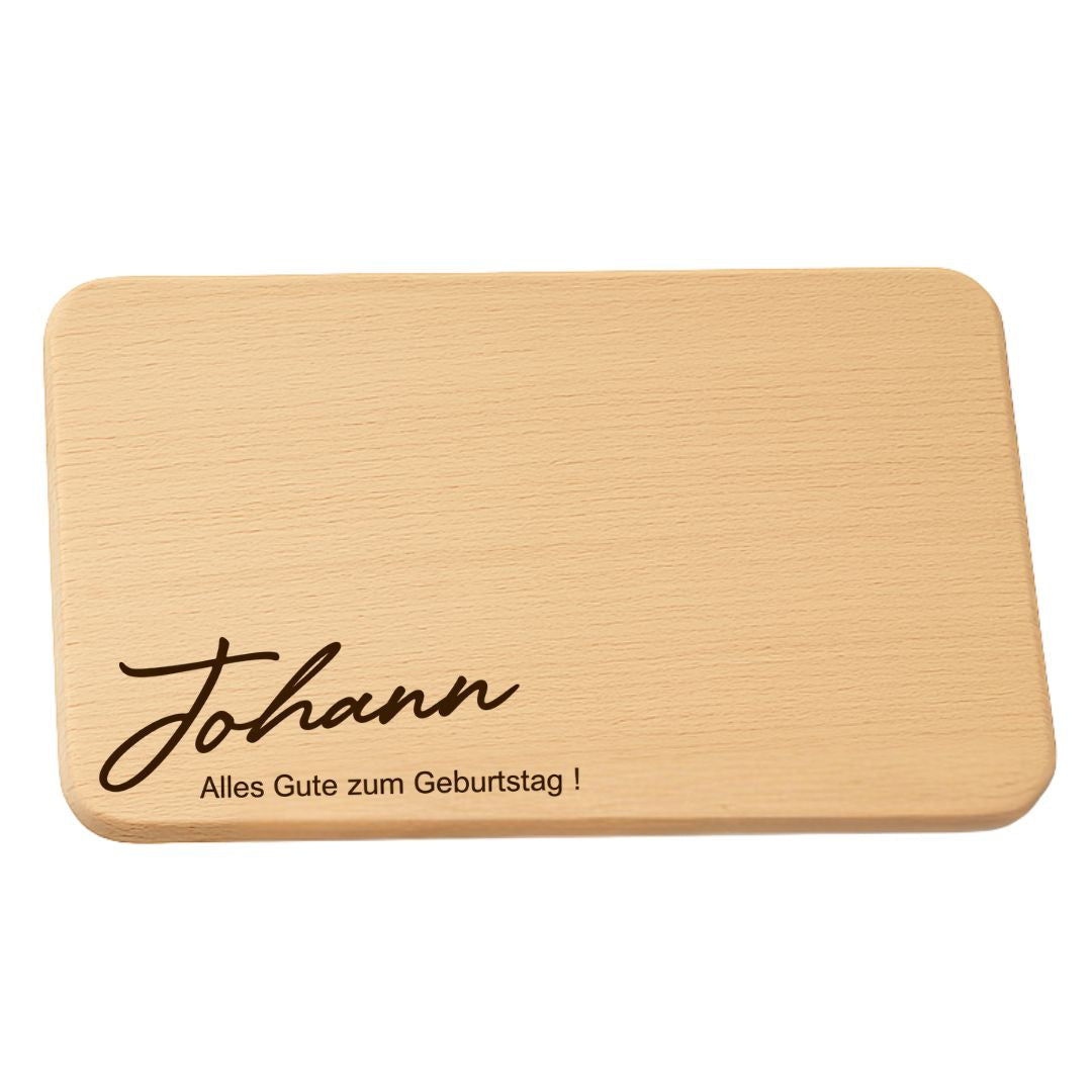 Personalisierte Geschenke - Schneidebrett mit Gravur & Geburtstagswünsche für Männer, Frauen, Opa, Oma, Papa & Mama - DwieDeko