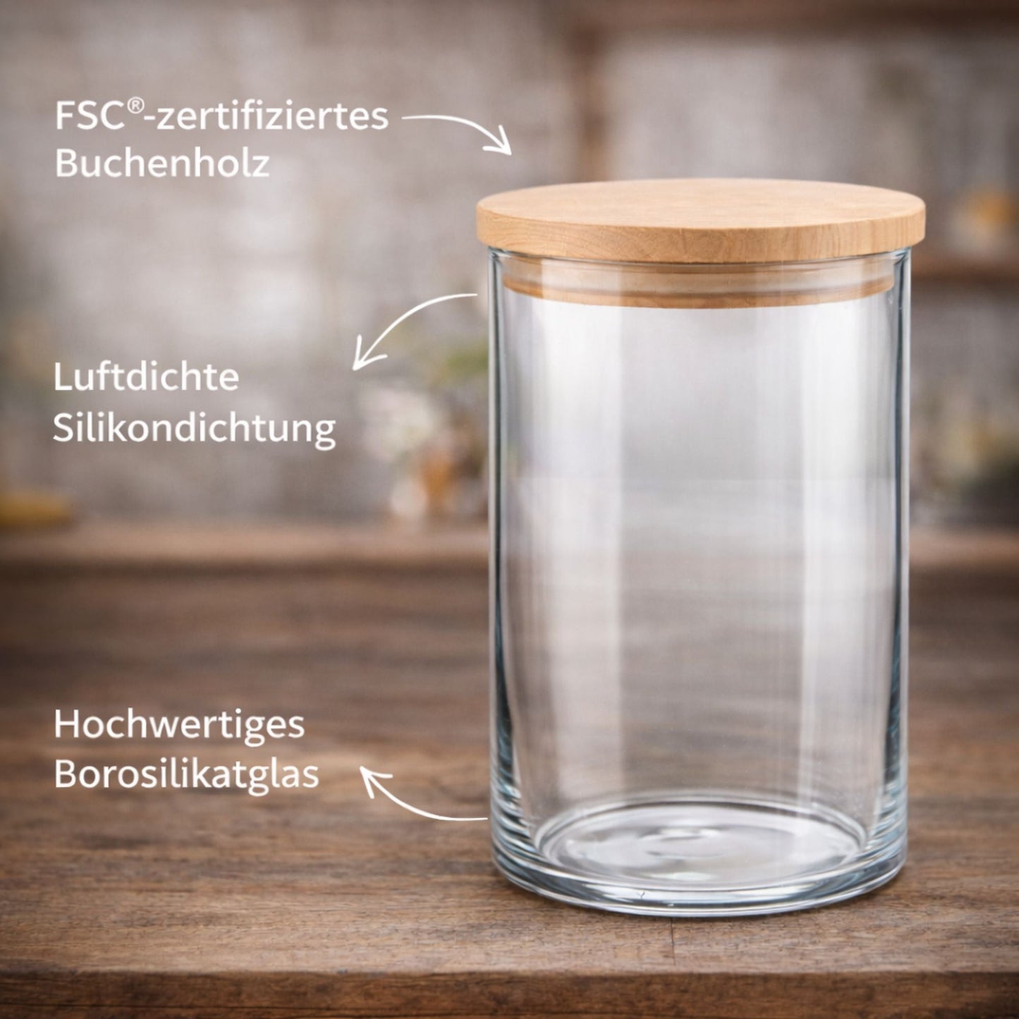 Personalisiertes Leckerli Glas - Futteraufbewahrung Hunde luftdicht - DwieDeko