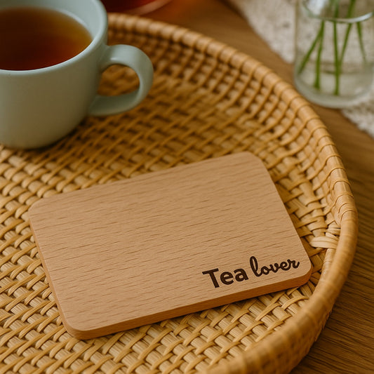 Tee Untersetzer Holz - Tea Lover - DwieDeko