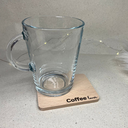 Untersetzer aus Buche Coffee Lover - DwieDeko