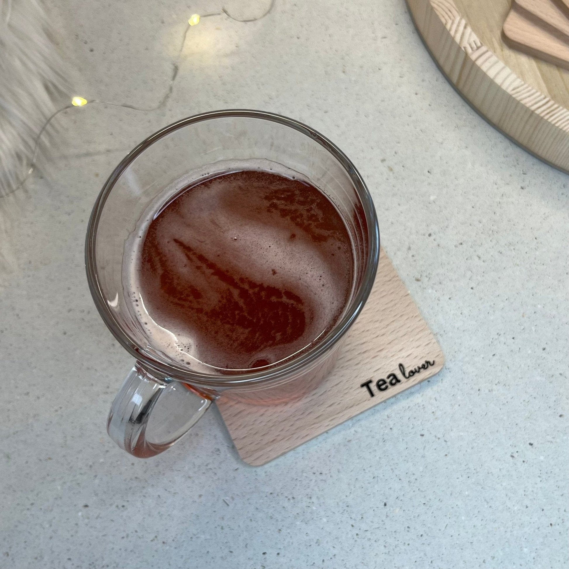 Untersetzer aus Buche Tea Lover - DwieDeko