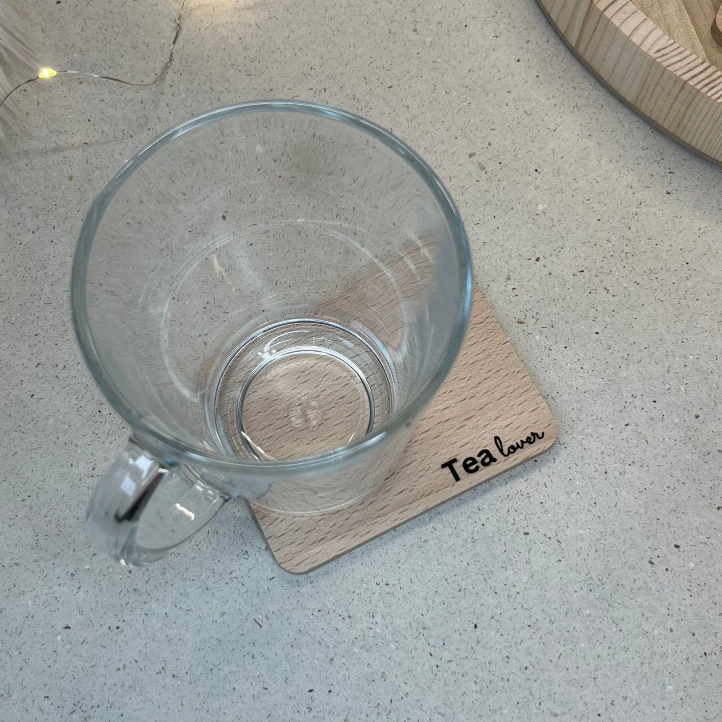 Untersetzer aus Buche Tea Lover - DwieDeko
