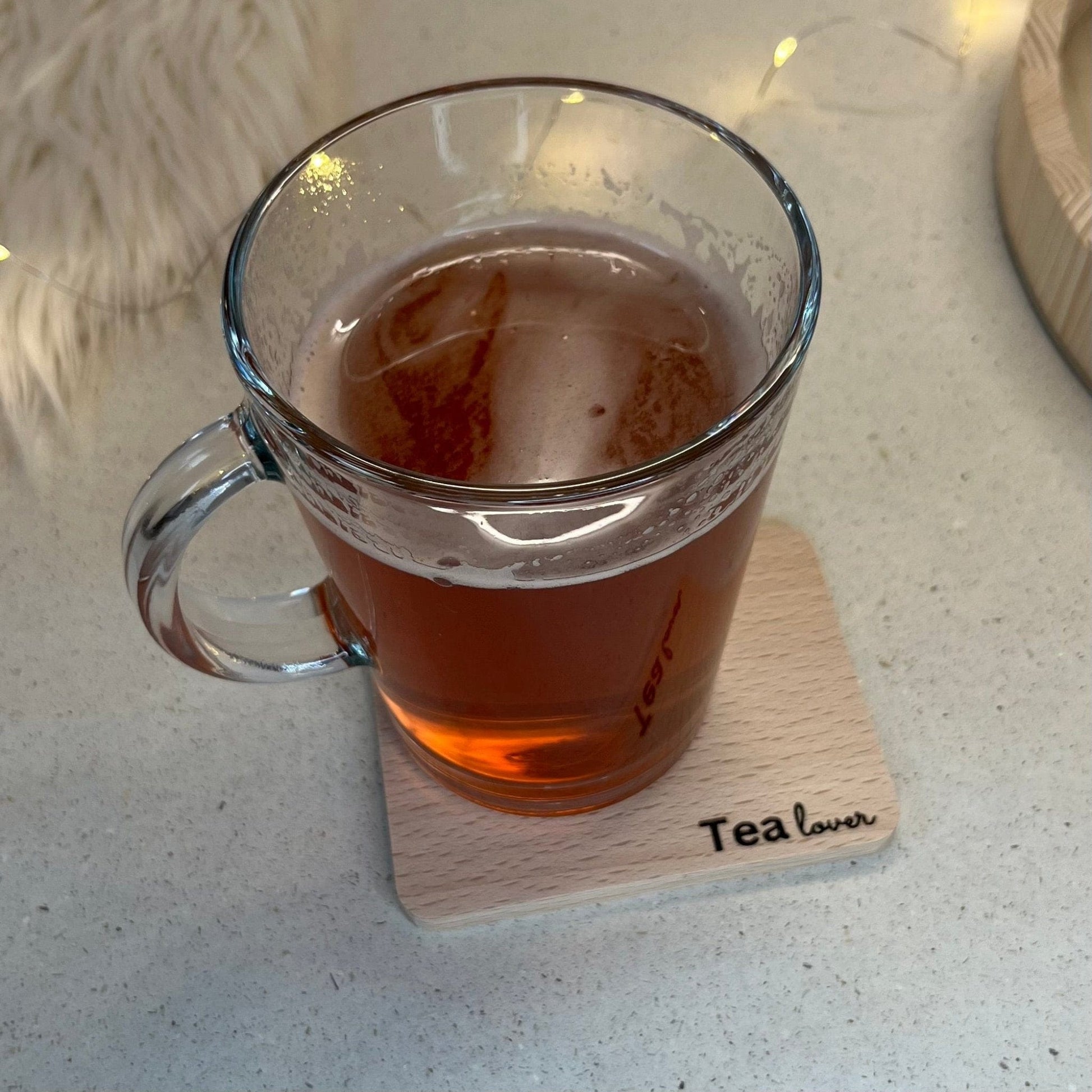 Untersetzer aus Buche Tea Lover - DwieDeko