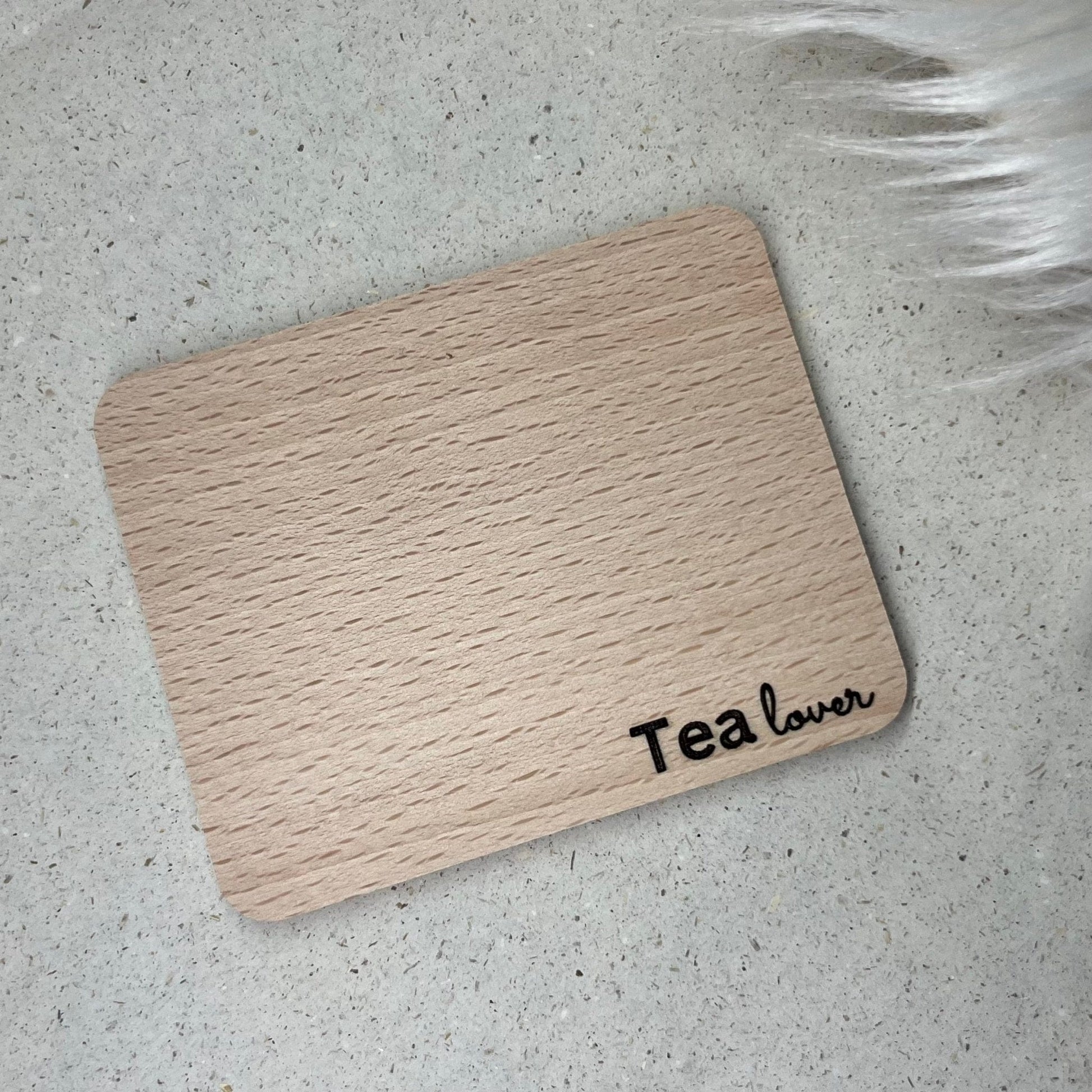 Untersetzer aus Buche Tea Lover - DwieDeko