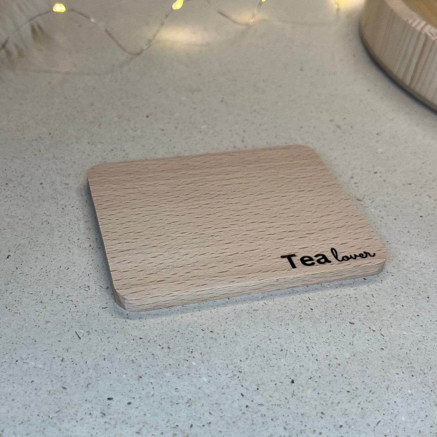 Untersetzer aus Buche Tea Lover - DwieDeko