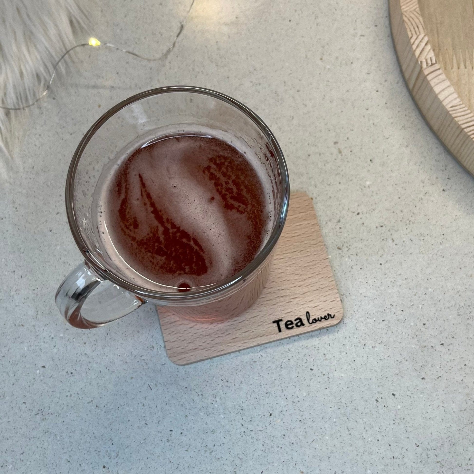 Untersetzer aus Buche Tea Lover - DwieDeko