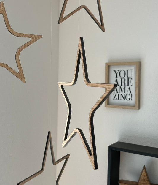 Weihnachtssterne im 3er Set zum aufhängen - DwieDeko